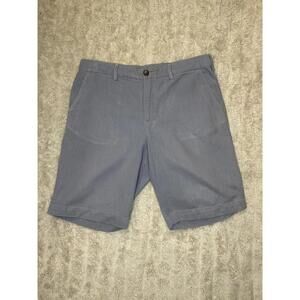 Vince slate grey classic cotton-linen blend casual chino shorts Size 32